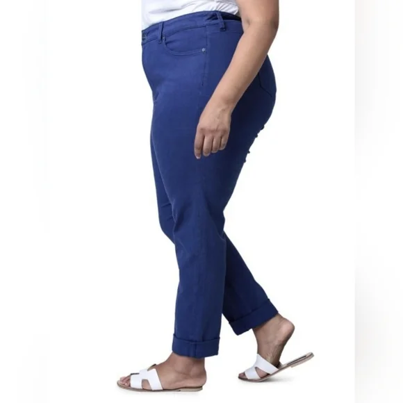 Slink Women's Plus Size Curvy High Rise Stretch Purple Denim Jeans Size 22 - Picture 6 of 13